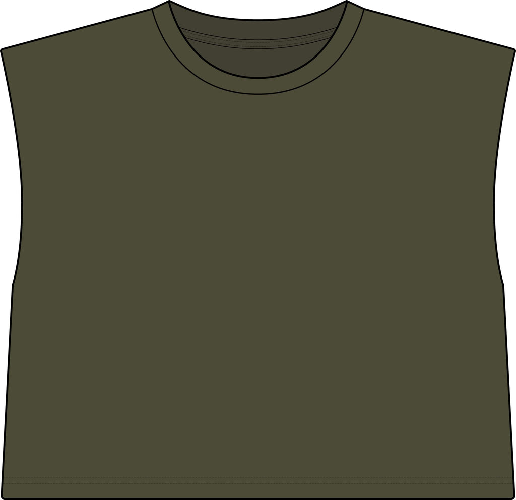 Iconic Cropped Muscle Tee