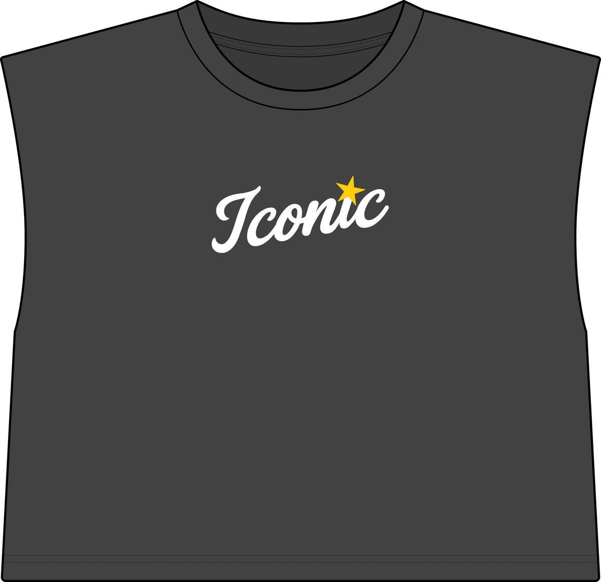 Iconic Cropped Muscle Tee