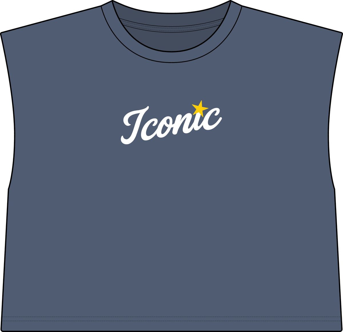 Iconic Cropped Muscle Tee